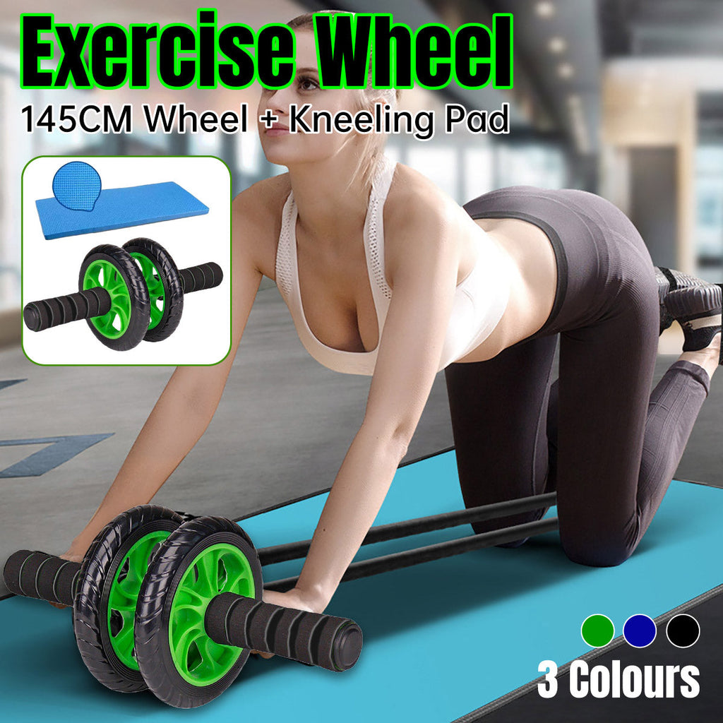 Abdominal Exercise Wheel Fitness Roller Home Workout Muscle Trainer Gym Equipment