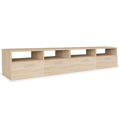 vidaXL TV Stand TV Console Sideboard TV Unit Media Unit 2 Pcs Engineered Wood