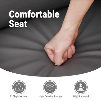 vidaXL Massage Recliner Swiveling Recliner Chair Faux Leather and Bentwood